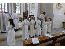 Feier der 1. Heiligen Kommunion in Sankt Crescentius (Foto: Karl-Franz Thiede)